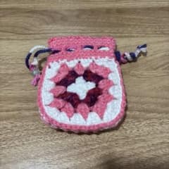 かぎ編みミニ巾着【ハンドメイド作品】のサムネイル