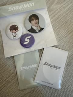 深澤辰哉 ラブブ&フォトカードAB 缶バッジ　3点セット  Man SnowMan 韓国限定1st POPUP 缶バッジ/フォトカードAB 深澤辰哉 - メルカリ