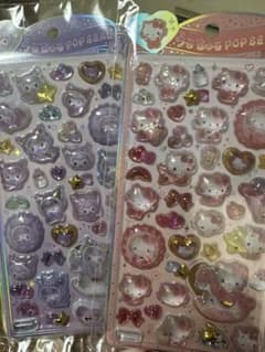 サンリオうるちゅるポップシール　ボンボンドロップシール　キティちゃん　クロミのサムネイル