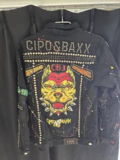 CIPO & BAXX スタッズ デニムジャケット XL パーカー付き y2kのサムネイル