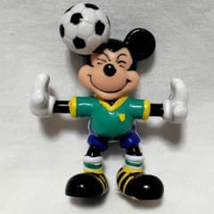 【美品・当時物】東京ディズニーランド ミッキー サッカー フィギュア シール有