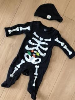 ロンパース ガイコツ　ハロウィン　仮装　コスチュームのサムネイル