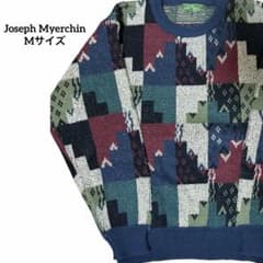 ほぼ未使用 Joseph Myerchin マルチカラー ニットセーター Mのサムネイル