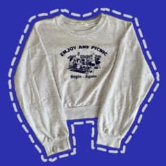 [헌옷]nugu ENJOY AND PICNIC 단장 스웨트