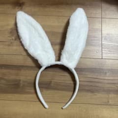 うさ耳 カチューシャ ホワイトのサムネイル
