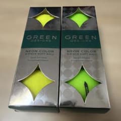 GREEN DESIGNS ネオンカラー 2ピース ソフトボール 2箱のサムネイル
