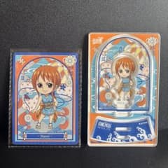 ワンピース ナミ シーファイヤフライ号 アクリルスタンド 海ほたる 限定 レア ONE PIECEワンピース ナミ アクリルスタンド+カードセット訳あり