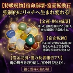 特級呪物】富豪転換強制覚醒石 15の完璧なる結界 借金完済 億万長者