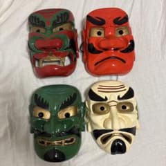能面 4点セット 伝統工芸品 壁掛け