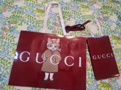 ヒグチユウコ*GUCCI*ショッパー*大*シール*封筒 期間限定】ヒグチユウコ GUCCI ショッパー 大& 小& リボン&封筒