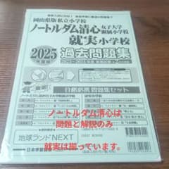 ノートルダム清心女子大学附属小学校 就実過去問題集 2025年版 - メルカリ
