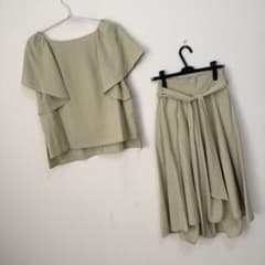 ルイルエブティック フレアスリーブ＆タックスカートセットアップ27