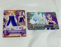 Aikatsu Card Purple Jewelry Dress Pure Angel Aqua Ribbon Kanzaki Mizuki