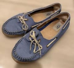 UGG ブルー モカシン UGG モカシン デッキシューズ ブルー - メルカリ