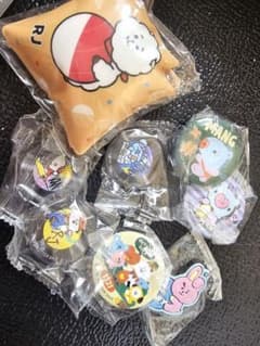 BT21 캔 배지 고무 마스코트 8 점 세트