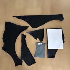 [High-Quality] Genuine Leather, Cowhide, Black, Leftover Fabric from Chair Upholstery Replacement