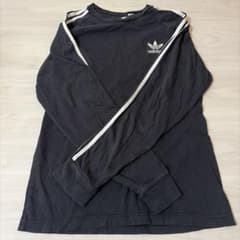 adidas トレフォイルロゴ 長袖カットソー ブラックのサムネイル