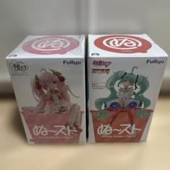 [송료 포함]하츠네 미쿠 ぬどる 스토퍼 피겨 BLOOMING & 벚꽃 미쿠