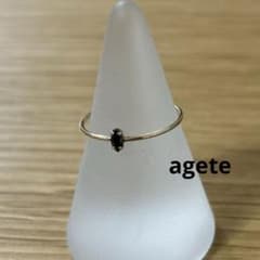 agete アガット リング 9号 k10 ブラックオニキス agete アガット リング 9号 k10 ブラックオニキス - メルカリ