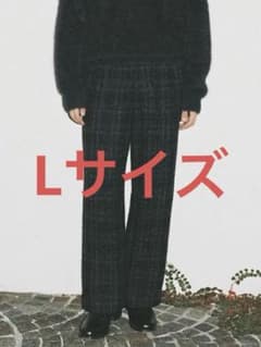 LIDNM ALPACA SILK TWEED TROUSERS Lサイズ - メルカリ