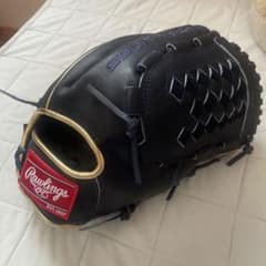 Rawlings 軟式用 グローブ ブラック ゴールドのサムネイル