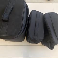 化粧ポーチセット 3個 黒のサムネイル
