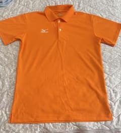 MIZUNO ミズノ ポロシャツ オレンジ Sサイズのサムネイル