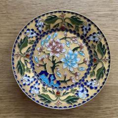 中国景泰蓝珐琅彩工芸品 飾り皿 景泰藍 けいたいらん 中国工芸