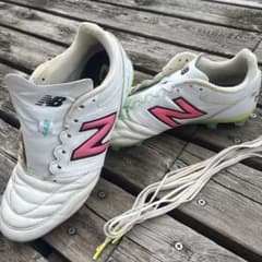 New Balance 442 サッカーシューズ ホワイト/ピンク　中古のサムネイル