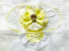 [STPR Finger Doll] Bib + Round Head Dress (Yellow)