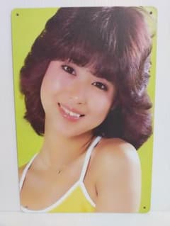 昭和レトロ 松田聖子さん ブリキ看板 ☆レア物 - メルカリ