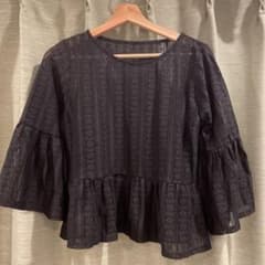 LOWRYSFARM ローリーズファーム レース 黒 トップス 7分袖のサムネイル