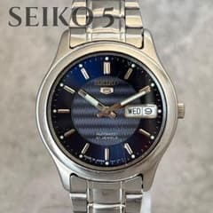 SEIKO 7S26-0080 セイコー5 デイデイト メンズ 黒文字盤 腕時計 機械式