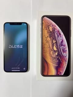iPhone Xs 本体 64GB ピンクゴールド イヤホン ＋ 充電器 スマホ iPhone Xs 本体 64GB ピンクゴールド イヤホン ＋ 充電器 スマホ
