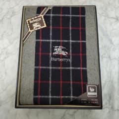 新品未使用】Burberry バーバリー 毛布 カシミヤ 混 西川産業 グレー