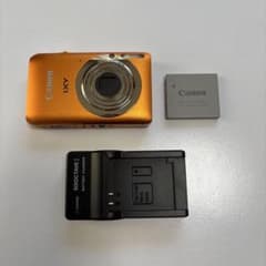 Canon IXY 210F オレンジ デジカメ 充電器付き - メルカリ