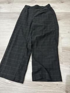 CLO チェック柄 ワイドパンツ Mサイズのサムネイル