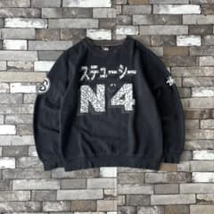 Stussy ステューシー Sweatshirt 強フェード 黒 S - メルカリ
