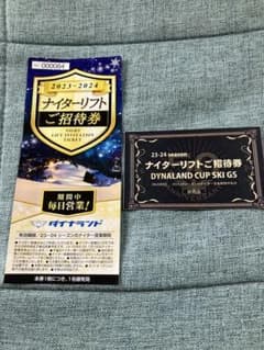 ダイナランド　ナイター券2枚のサムネイル