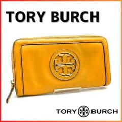 ✨美品✨ トリーバーチ 長財布 イエロー TORY BURCH デカロゴ - メルカリ