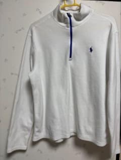 バ*ズ様 Polo ポロラルフローレン ハーフジップ ホワイトのサムネイル