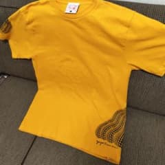 草間彌生 かぼちゃ Tシャツ イエロー Lのサムネイル