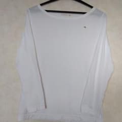 HUMAN WOMAN 長袖ボートネックTシャツMホワイトのサムネイル