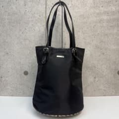 【*】様 BURBERRY BLUE LABEL ブラックトートバッグ ナイロンのサムネイル