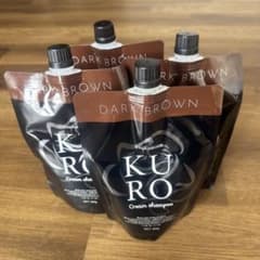 KURO Cream shampoo ダークブラウン 4個セットのサムネイル