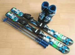 □□11月限定□送料無料□ELAN□子供用スキーセット□100/20□WAX