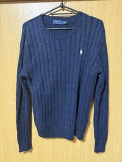 Polo Ralph Lauren ネイビー ケーブルニット Mのサムネイル