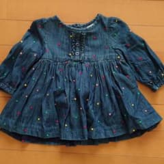babyGap　デニム✕カラフルドットワンピースのサムネイル