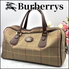 BURBERRY バーバリー タマムシ色 ボストンバッグ 大容量 希少カラー】BURBERRYS/ボストンバッグ/タマムシ色/大容量/旅行