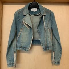 デニムジャケット Gジャン デニムライダースジャケットのサムネイル